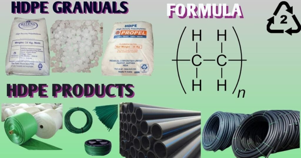 High Density Polyethylene (HDPE) Plastic Material 2 HDPE