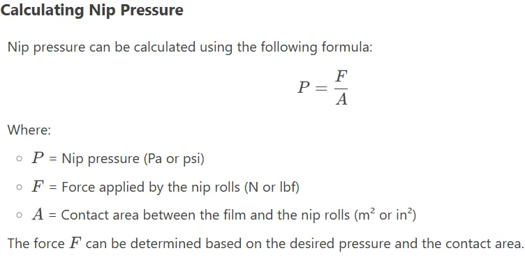 nip Pressure